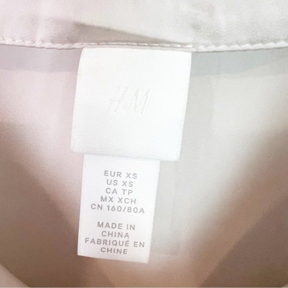 H&M OFF-WHITE SILKY SLEEVELESS MAXI TANK SLIP DRESS WOMENS SZ XS - Picture 3 of 6